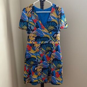 J. Crew Vibrant Floral Mini Dress